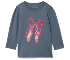 Kinder-Langarmshirt mit Puffärmeln