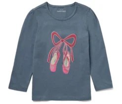 Kinder-Langarmshirt mit Puffärmeln