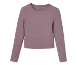 Kinder-Langarmshirt mit Rippstruktur