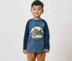 2 Kinder-Langarmshirts