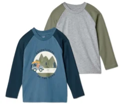 2 Kinder-Langarmshirts