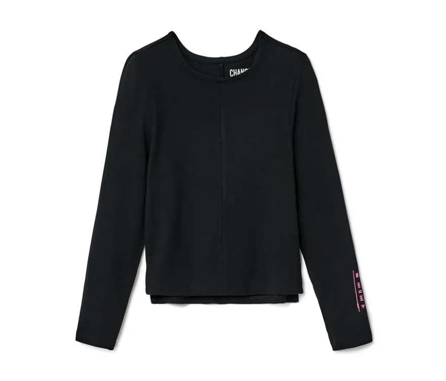 Kinder-Langarmshirt, schwarz