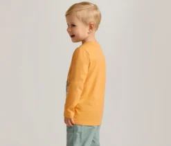 2 Kinder-Langarmshirts, Waldtiere