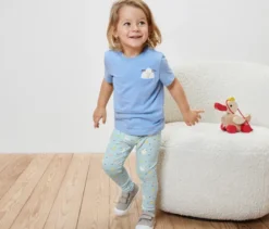 2 Kinder-Leggings, blau