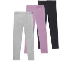 3 Kinder-Leggings, flieder