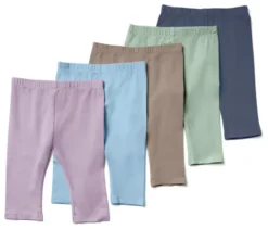 5 Kinder-Leggings in 3/4-Länge