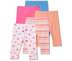 5 Kinder-Leggings in 3/4-Länge