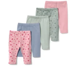 5 Kinder-Leggings in 3/4-Länge