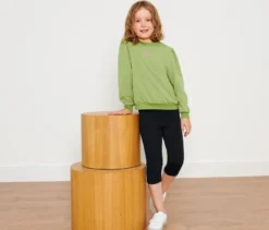 2 Kinder-Leggings, 3/4-Länge
