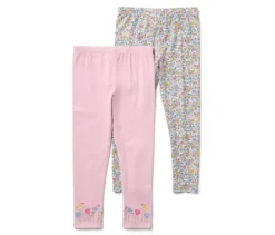 2 Kinder-Leggings, rosa