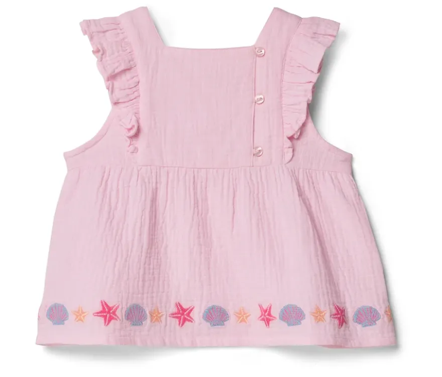 Kinder-Musselin-Bluse