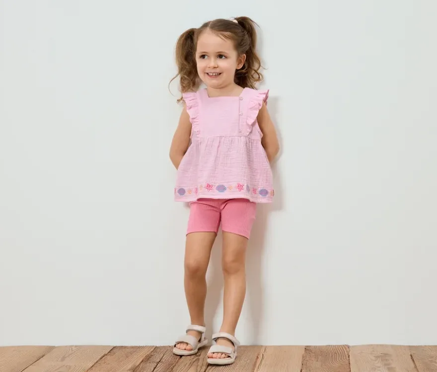 Kinder-Musselin-Bluse