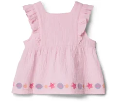 Kinder-Musselin-Bluse