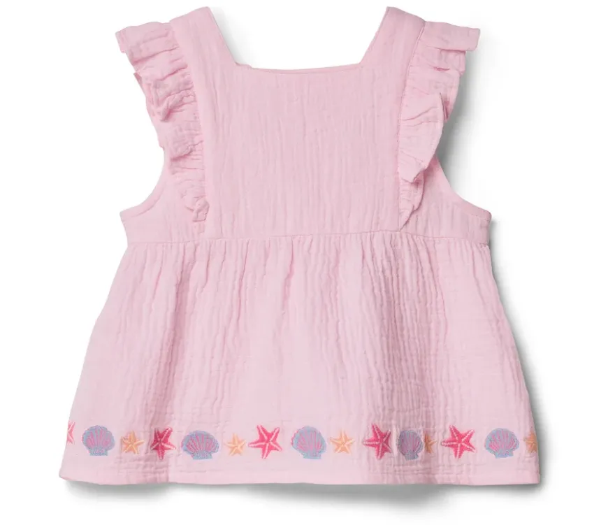 Kinder-Musselin-Bluse