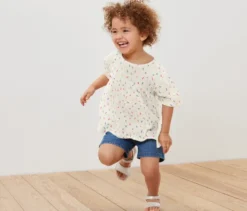 Kinder-Musselin-Bluse
