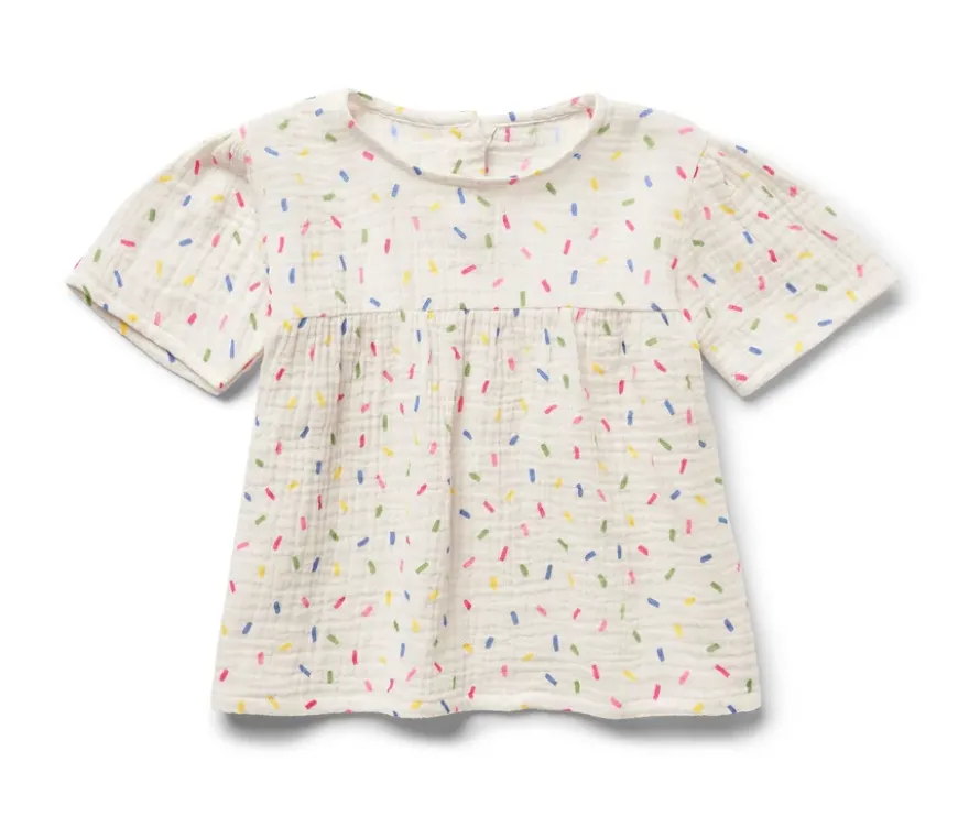 Kinder-Musselin-Bluse