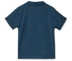 Kinder-Musselin-Hemd mit Kragen