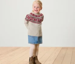 Kinder-Norweger-Strickpullover