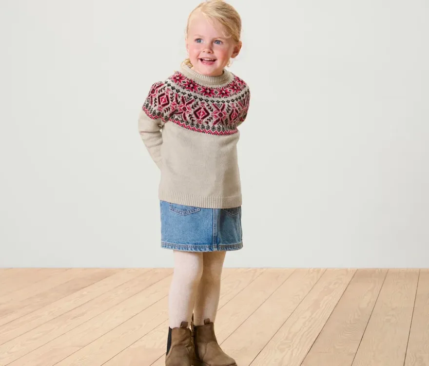Kinder-Norweger-Strickpullover