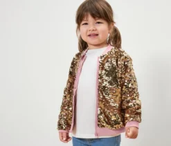 Kinder-Paillettenjacke