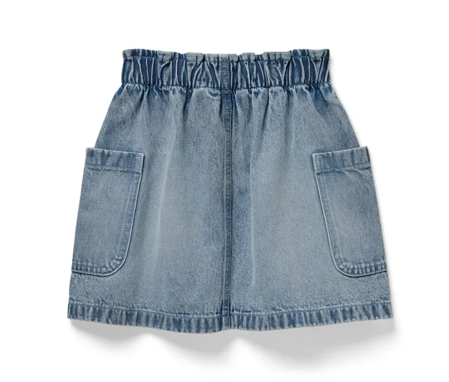 Kinder-Paperbag-Jeansrock