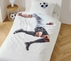Kinder Perkal-Bettwäsche »Fußball«, Normalgröße