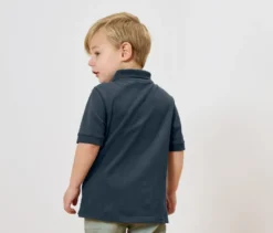 2 Kinder-Poloshirts aus Baumwoll-Piqué