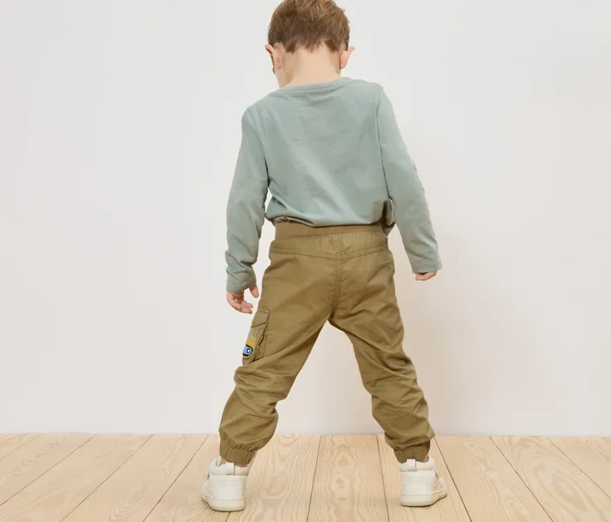 Kinder-Pull-on-Pants – Fit »Anton«, beige