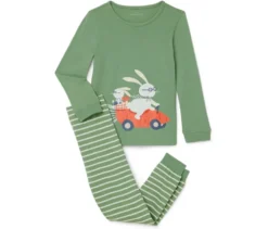 Kinder-Pyjama, grün