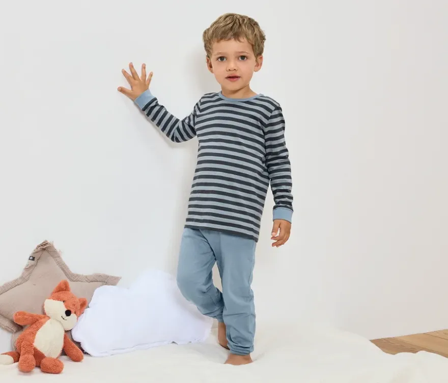 2 Kinder-Pyjamas, blau