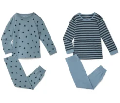 2 Kinder-Pyjamas, blau