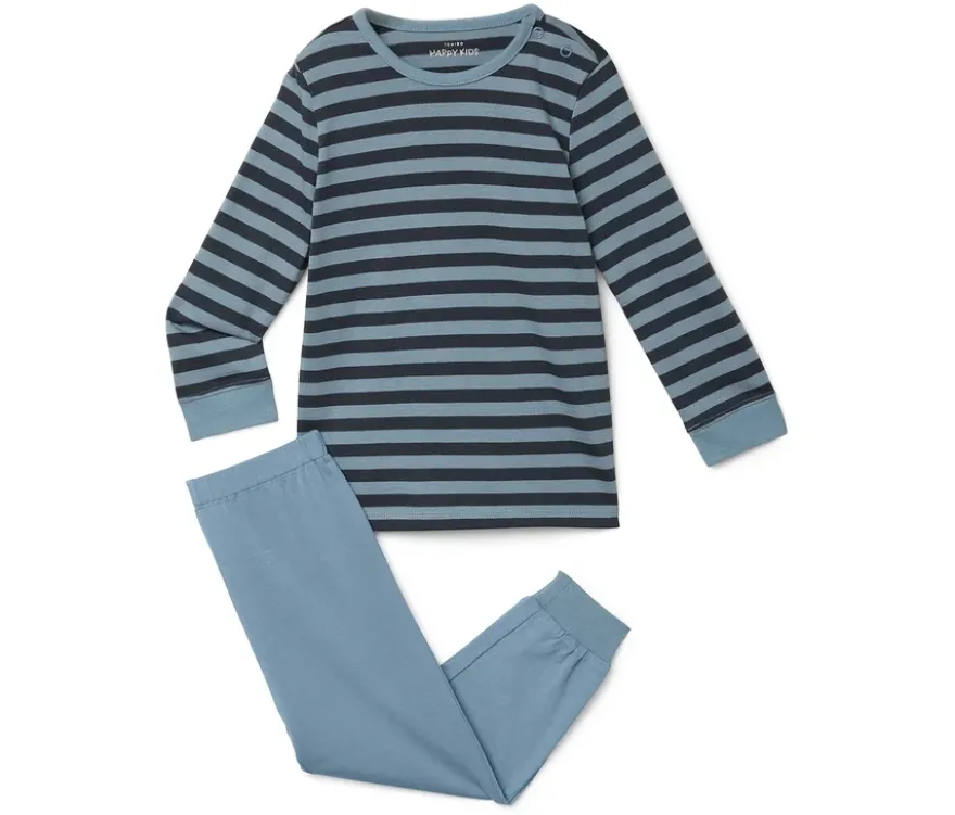 2 Kinder-Pyjamas, blau