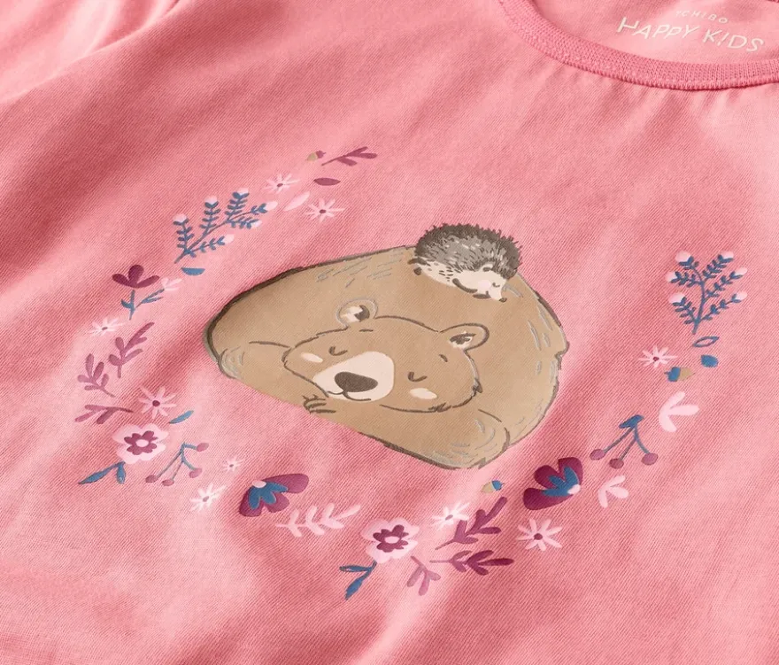 2 Kinder-Pyjamas, Blumen