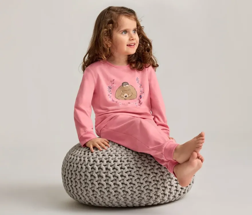 2 Kinder-Pyjamas, Blumen