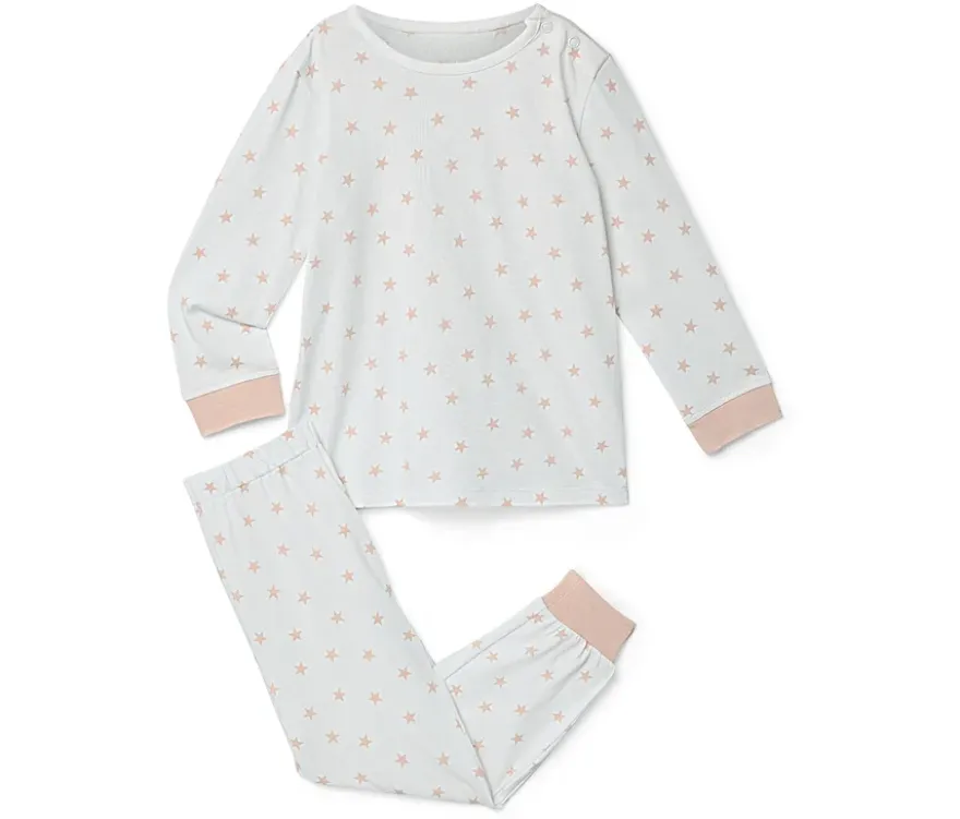 2 Kinder-Pyjamas, rosa