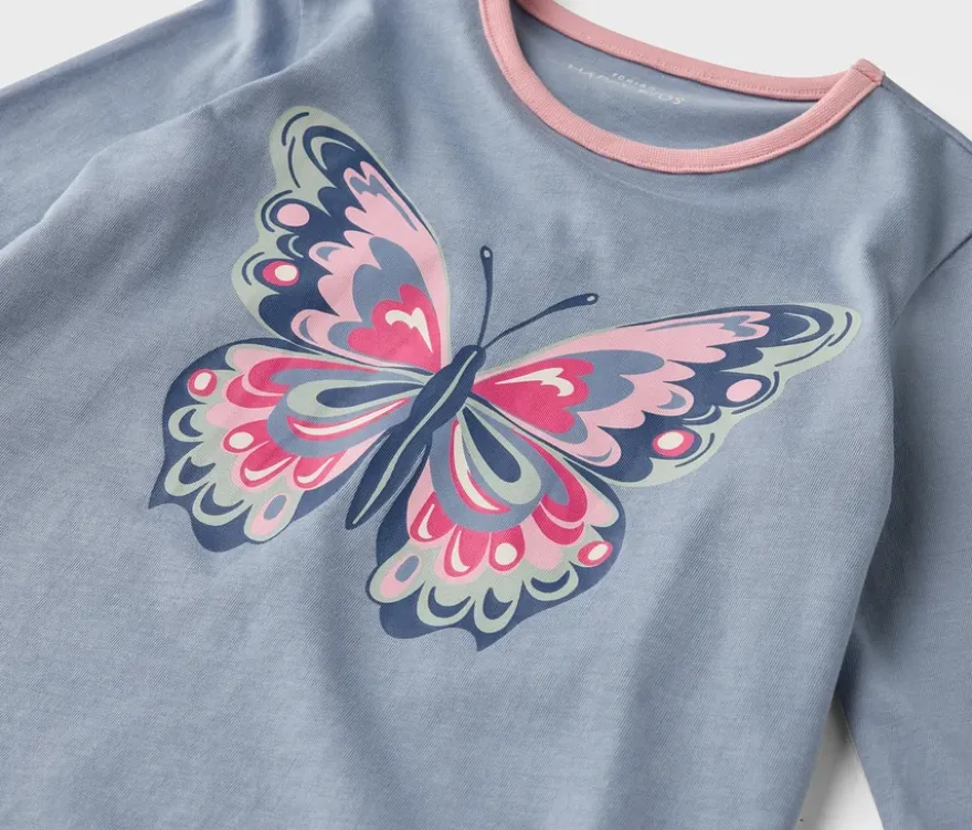 2 Kinder-Pyjamas, schmetterling