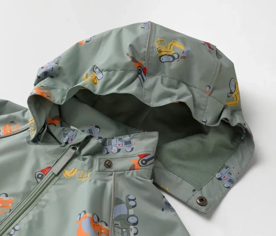 Kinder-Regenjacke, Bagger