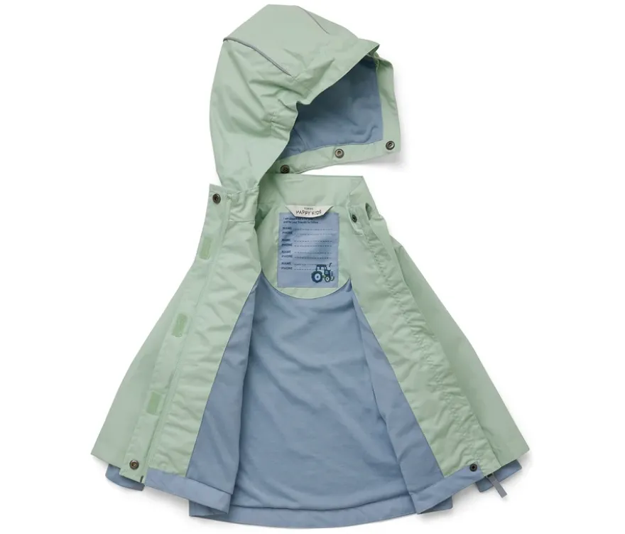 Kinder-Regenjacke, grün