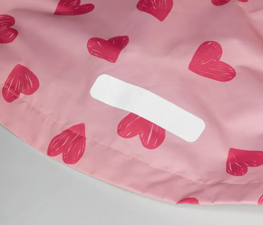 Kinder-Regenjacke, Herzen