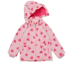 Kinder-Regenjacke, Herzen