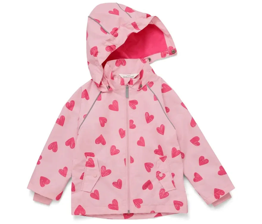 Kinder-Regenjacke, Herzen