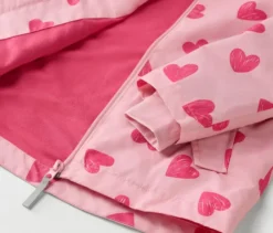 Kinder-Regenjacke, Herzen