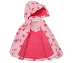 Kinder-Regenjacke, Herzen