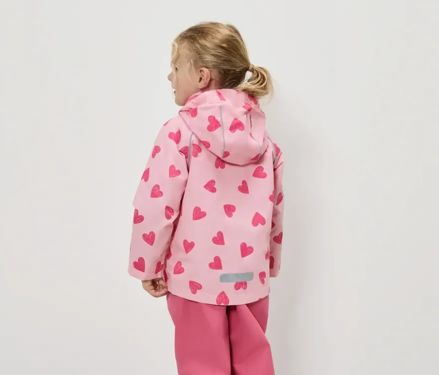 Kinder-Regenjacke, Herzen