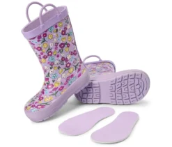 Kinder-Regenstiefel, Blumen