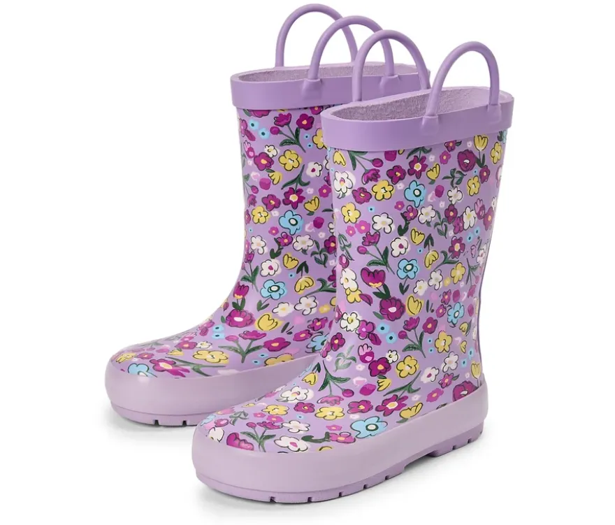 Kinder-Regenstiefel, Blumen