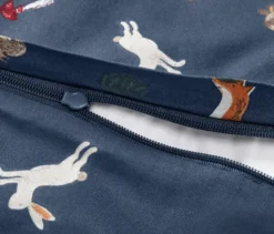 Kinder Renforcé-Bettwäsche, Normalgröße, blau