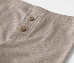 2 Kinder-Rippleggings mit Zierknöpfen