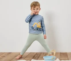 Kinder-Shirt mit UV-Schutzfaktor 50+, Bagger