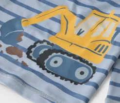 Kinder-Shirt mit UV-Schutzfaktor 50+, Bagger